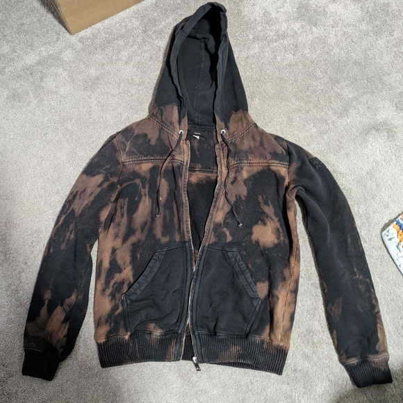 Diesel bleach dyed hoodie - Picture 1 of 2